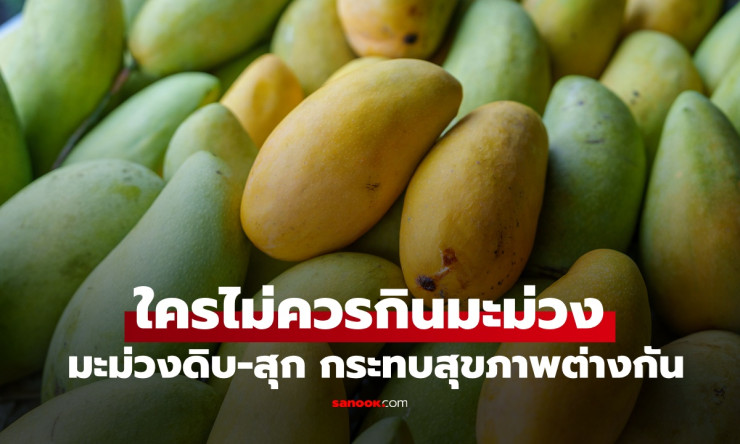 ???? ระวัง! 5 กลุ่มเสี่ยงห้ามกินมะม่วงเด็ดขาด มะม่วงดิบ vs สุก กระทบร่างกายต่างกันยังไง? เสี่ยงตายได
