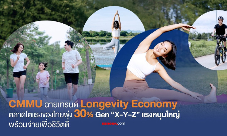 CMMU เผยอินไซต์ ‘Longevity Economy’ เทรนด์ใหม่ โตแรง! ตลาดไทยพุ่ง 28% ติดอันดับโลก