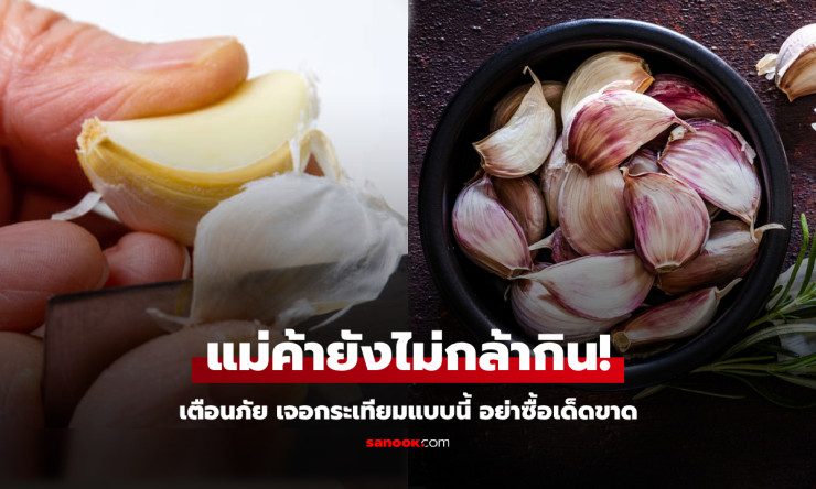 เตือนแล้วนะ! กระเทียม 5 แบบ ไม่ควรซื้อ สุดอันตราย แม้แต่คนขายก็ยังไม่กล้ากิน