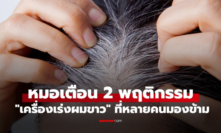 ผมหงอก ไม่ใช่แค่แก่! เปิดโปง 2 พฤติกรรมสุดอันตรายเร่งผมขาวก่อนวัย หมอเตือนด่วน!