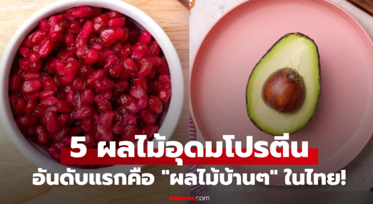 กูรูแนะ 5 ผลไม้โปรตีนสูง ไม่แพ้เนื้อสัตว์! ขนุน-ทับทิม-อะโวคาโดติดโผ แต่ยังไม่ใช่อันดับหนึ่ง